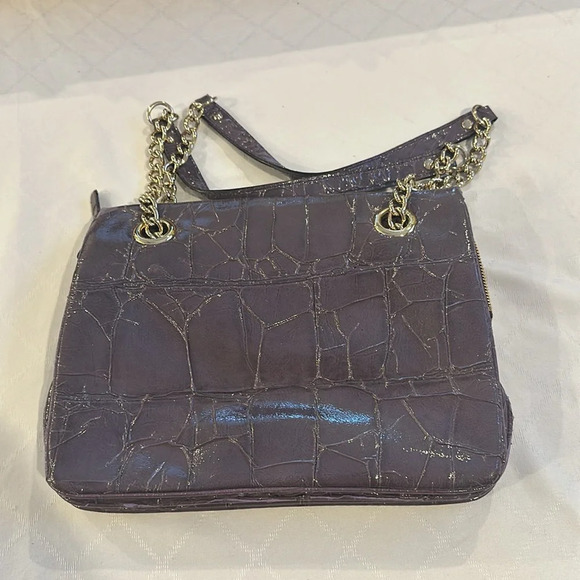 kate spade Knightsbridge Croc Embossed Darcy Shoulder Handbag bag purse EUC - Picture 3 of 8